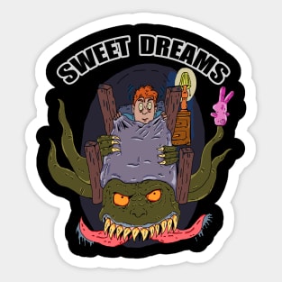 bed monster Sticker